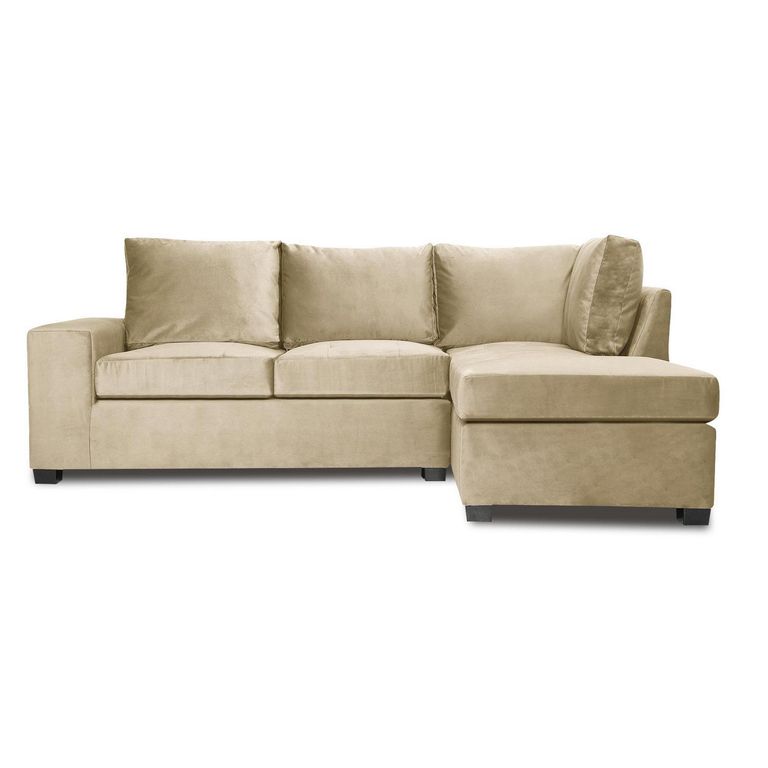 Sofá Seccional 3 cuerpos MINI SENNA 243x92x160 cm Negro