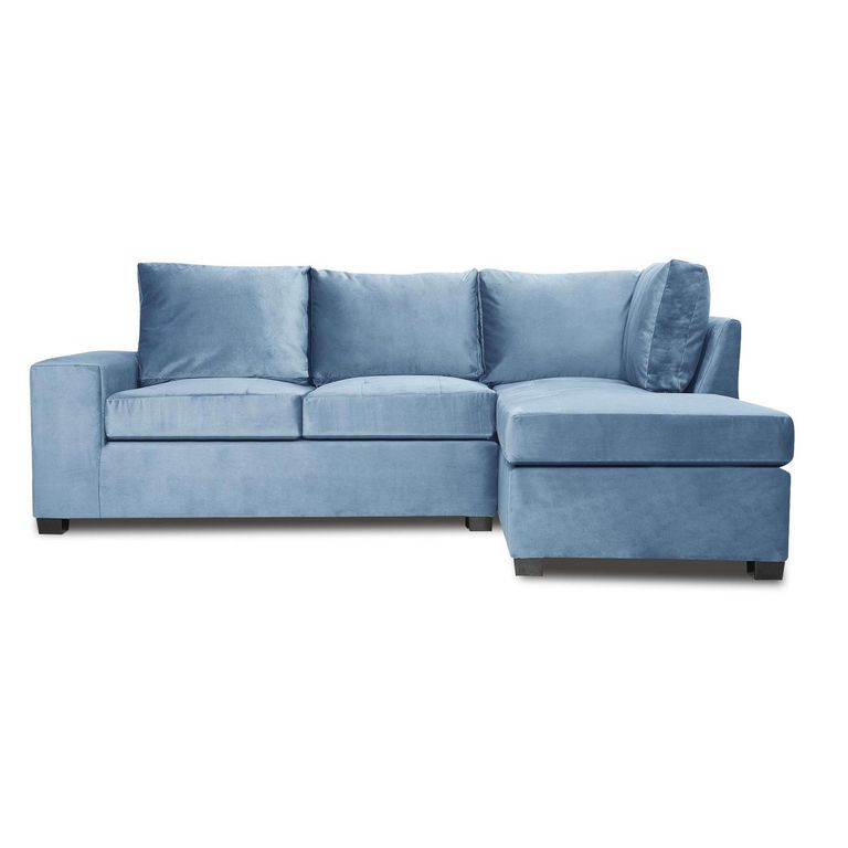 Sofá Seccional 3 Cuerpos Mini Senna 243X92X160 cm Derecho Felpa