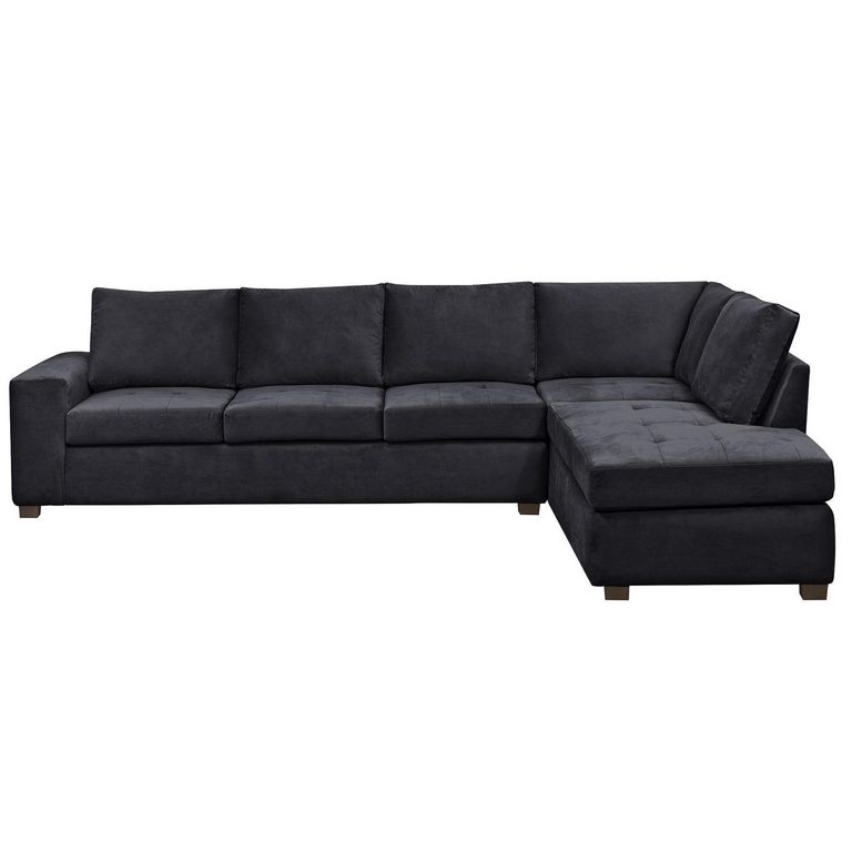 Sofá Seccional 5 cuerpos SENNA 320x75x212 cm Negro