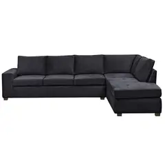 INTERMUEBLES - Sofá Seccional 5 cuerpos SENNA 320x75x212 cm Negro