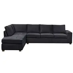 INTERMUEBLES - Sofá Seccional 5 cuerpos SENNA 320x75x212 cm Negro