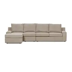 INTERMUEBLES - Sofá Seccional 5 cuerpos BURANO 341x93x160 cm Beige