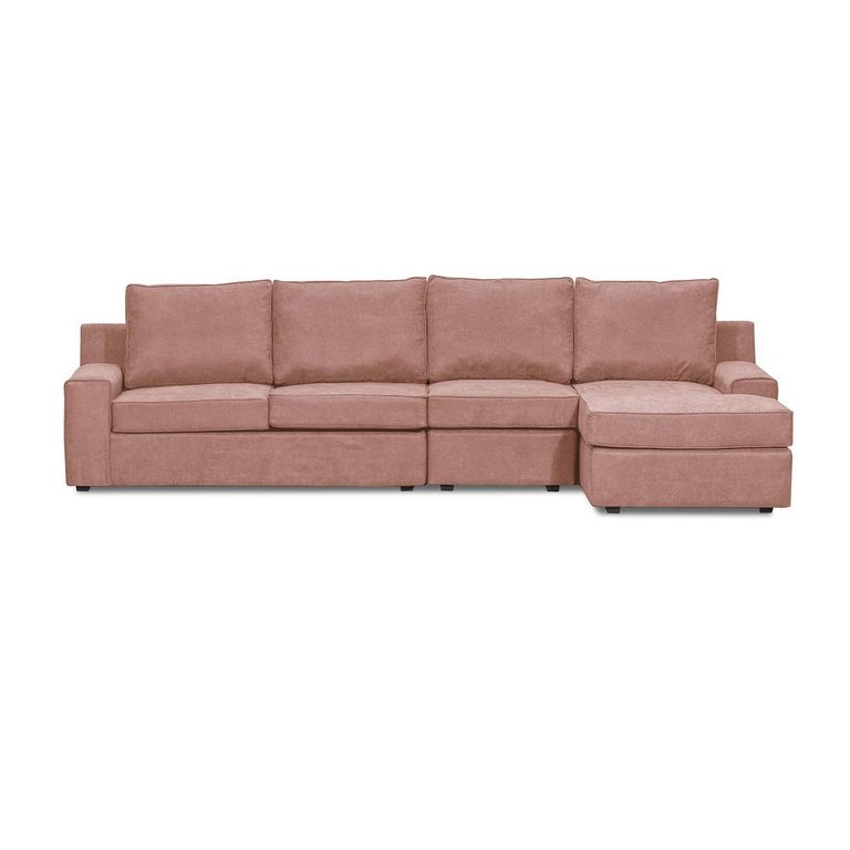 Sofá Seccional 5 Cuerpos Burano 341X93X160 cm Xl Derecho Tela