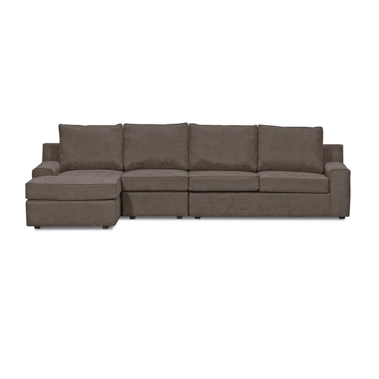 Sofá Seccional 5 Cuerpos Burano 341X93X160 cm Xl Izquierdo Tela