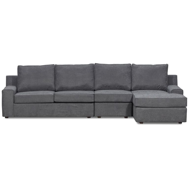 Sofá Seccional 5 cuerpos BURANO 341x93x160 cm Gris