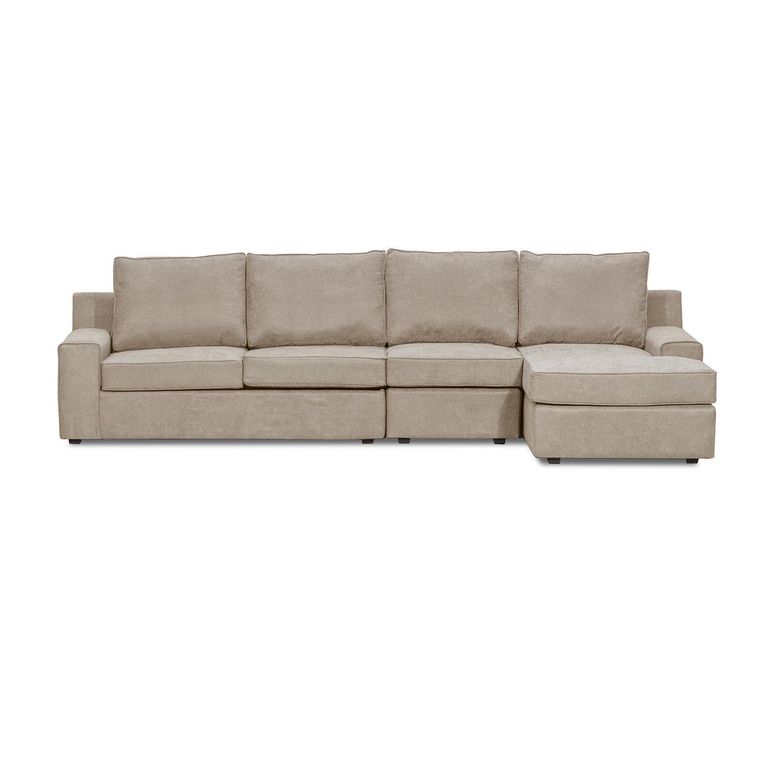 Sofá Seccional 5 Cuerpos Burano 341X93X160 cm Xl Derecho Tela