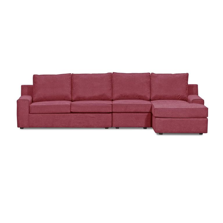 Sofá Seccional 5 cuerpos BURANO 341x93x160 cm Gris