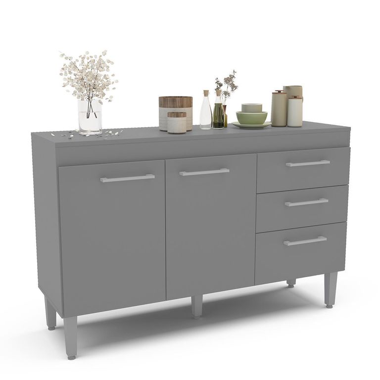 Mueble De Cocina Base New Opie Grafito 120 cm
