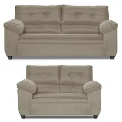 INTERMUEBLES - Living 3 cuerpos LIVERPOOL 215x97x85 cm Beige