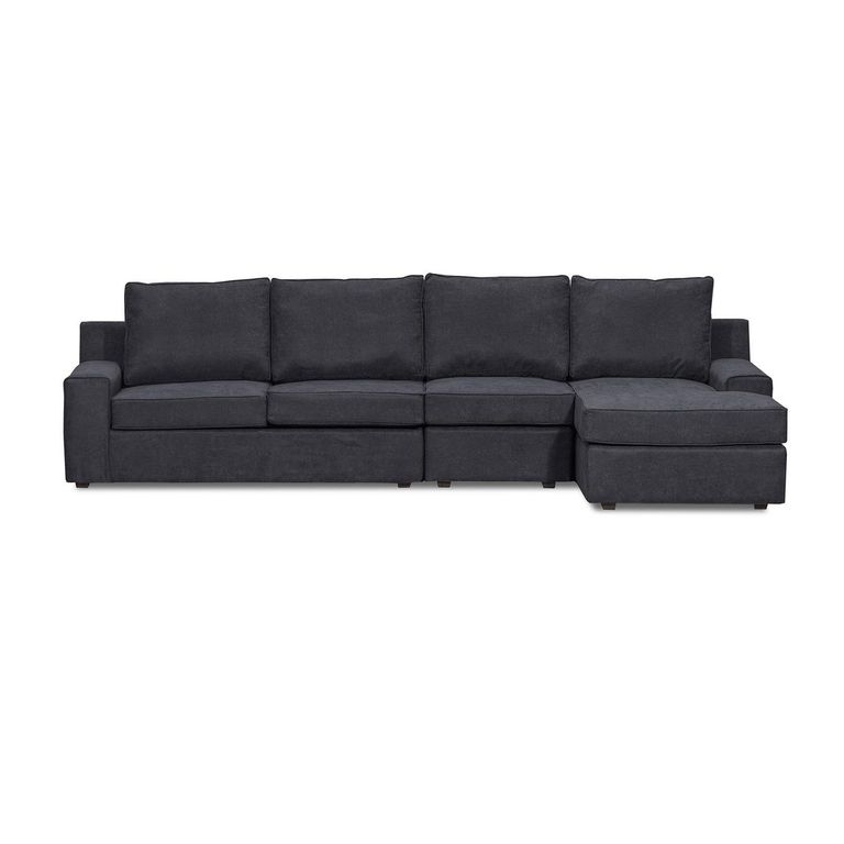 Sofá Seccional 5 Cuerpos Burano 341X93X160 cm Xl Derecho Tela