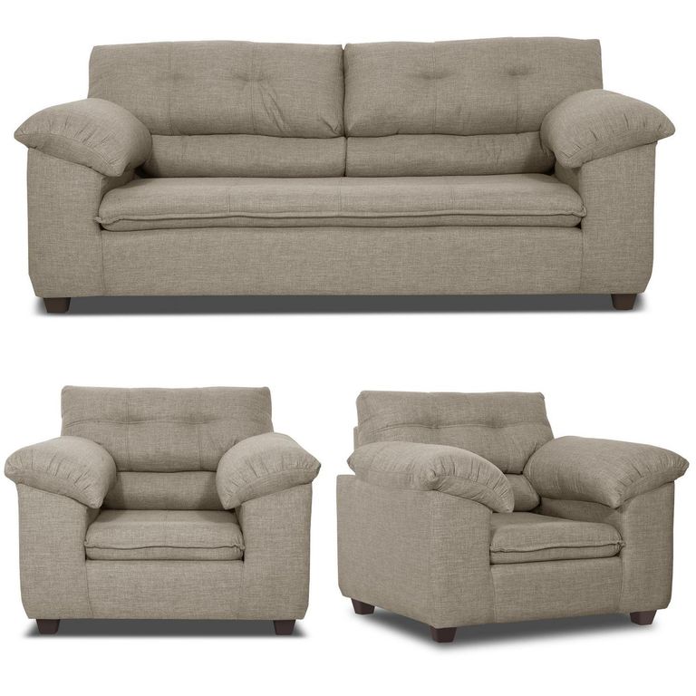 INTERMUEBLES Living 5 cuerpos LIVERPOOL 215x97x85 cm Beige