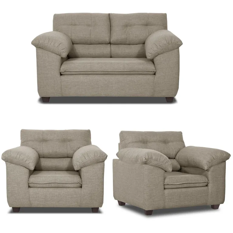 Living 2 cuerpos LIVERPOOL 154x97x85 cm Beige