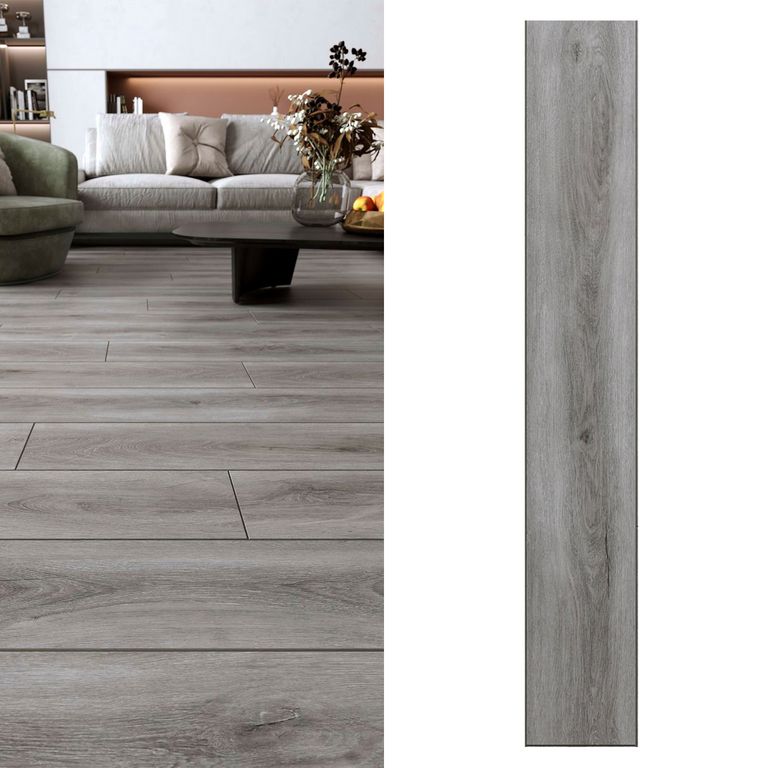 Piso Vinílico 5 mm 18x122 cm Sakai Greige 2.19 m2