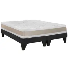 INTERMUEBLES - Cama King Europea Confort Gold Negro