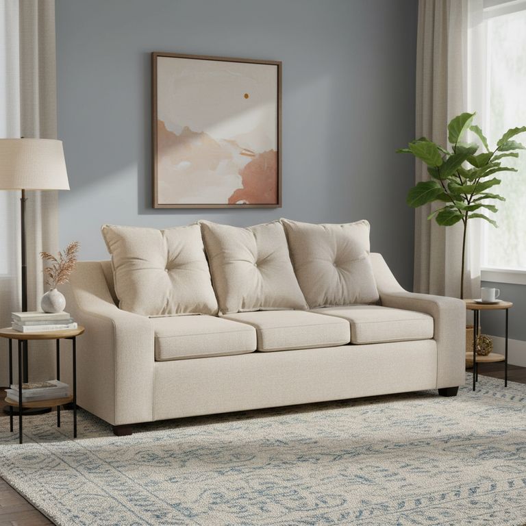 Sofá 3 cuerpos MSOVI3CT72 190x90x80 cm Beige