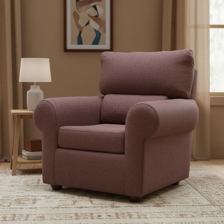 Sillón 1 cuerpo MSBC1C9570 95x100x90 cm Café