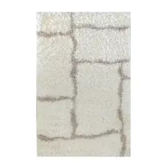 ILLUSIONS - Alfombra Shaggy 80x120 cm Beige