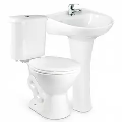 FANALOZA - Sala baño con grifería kit instalación y desagüe