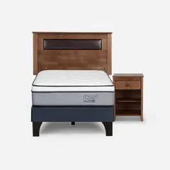 ROSEN - Cama 1.5 Plazas de Estructura Indie Azul