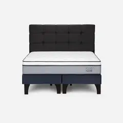 ROSEN - Cama 2 Plazas de Estructura Indie Azul