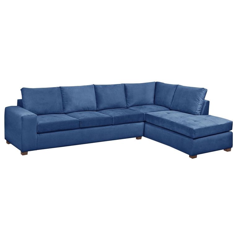 Sofá Seccional 5 Cuerpos Senna 320X75X212 cm Xl Derecho Felpa