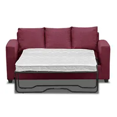 INNOVAMUEBLES - Sofá cama Marco 133 cm tela burdeo