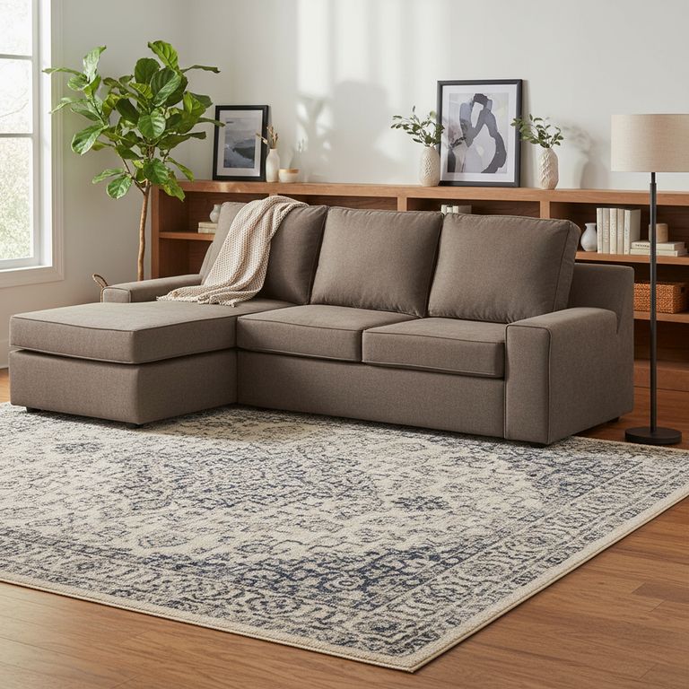 Seccional cama Burano izquierdo 133 cm chocolate