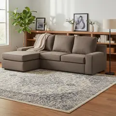 INTERMUEBLES - Seccional cama Burano izquierdo 133 cm chocolate