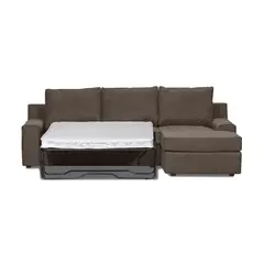 INTERMUEBLES - Seccional cama Burano derecho 133 cm chocolate