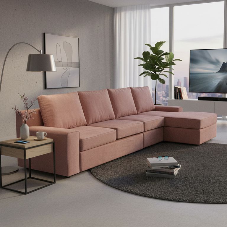 Seccional cama Burano Xl derecho 133 cm chocolate