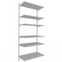 DUCASSE - Repisa Crece Acero 6 Nivel(es) 62x151x31.8 cm Blanco