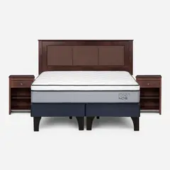 ROSEN - Cama 2 Plazas de Estructura Indie Azul