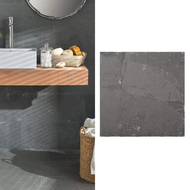 Piedra Natural Pizarra 40x40 cm Gris 0.96 m2