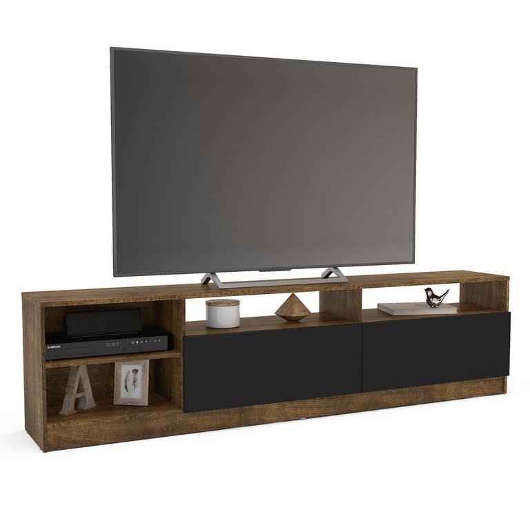 Rack TV Moyan Dark 75" 2 puertas