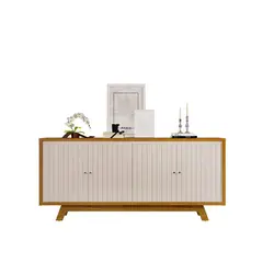 VEKKAHOME - Buffet Brise Beige 35.7x180x80.5 cm