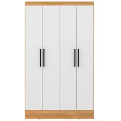 ROCA - Clóset Ámbar 4 Puerta(s) 4 Repisa(s) 107xx46 cm Blanco