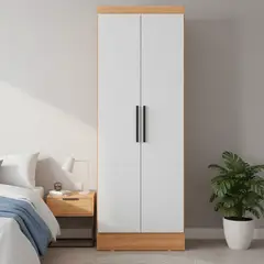 ROCA - Clóset Ámbar 2 Puerta(s) 4 Repisa(s) 65x182x37 cm Blanco