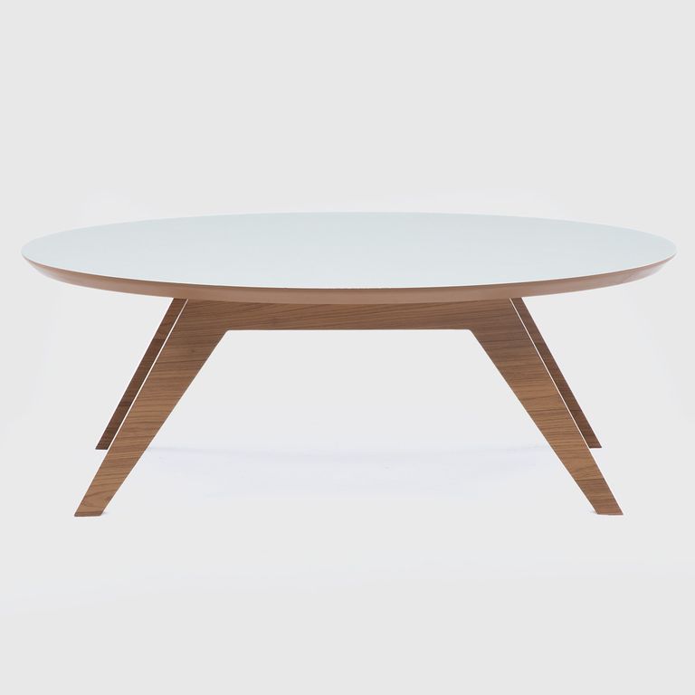 Mesa de centro Fronteiras blanco-canela