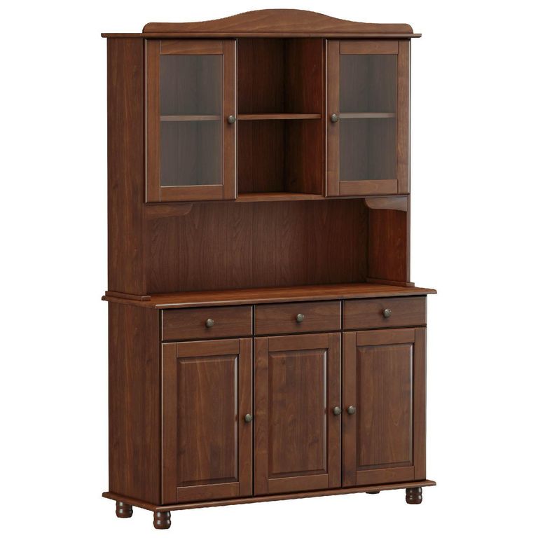 Vitrina Santa Fé 5 puertas + 3 cajones imbuia