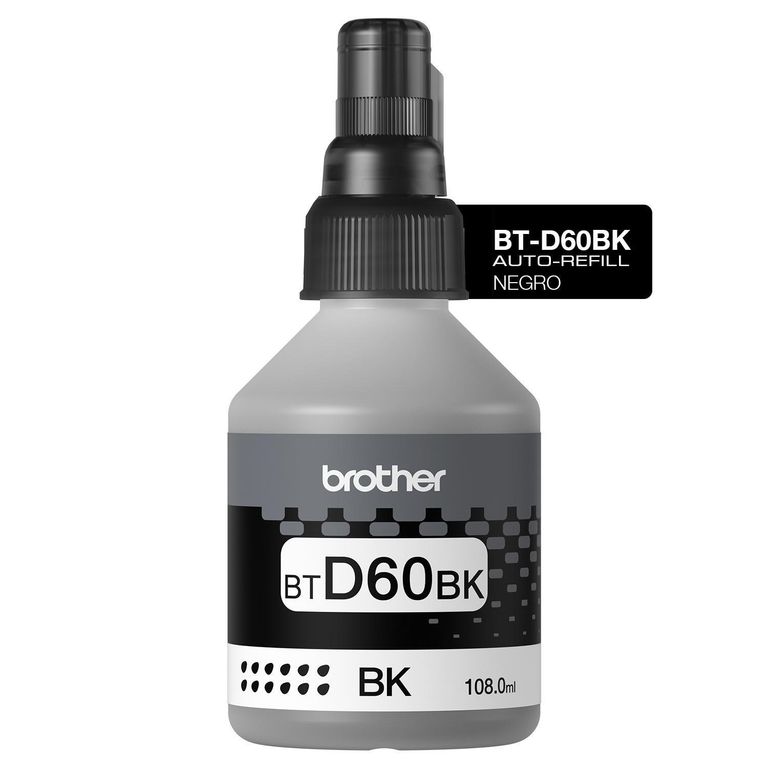 Tinta Negra Btd60Bk Para Impresoras Multifuncionales