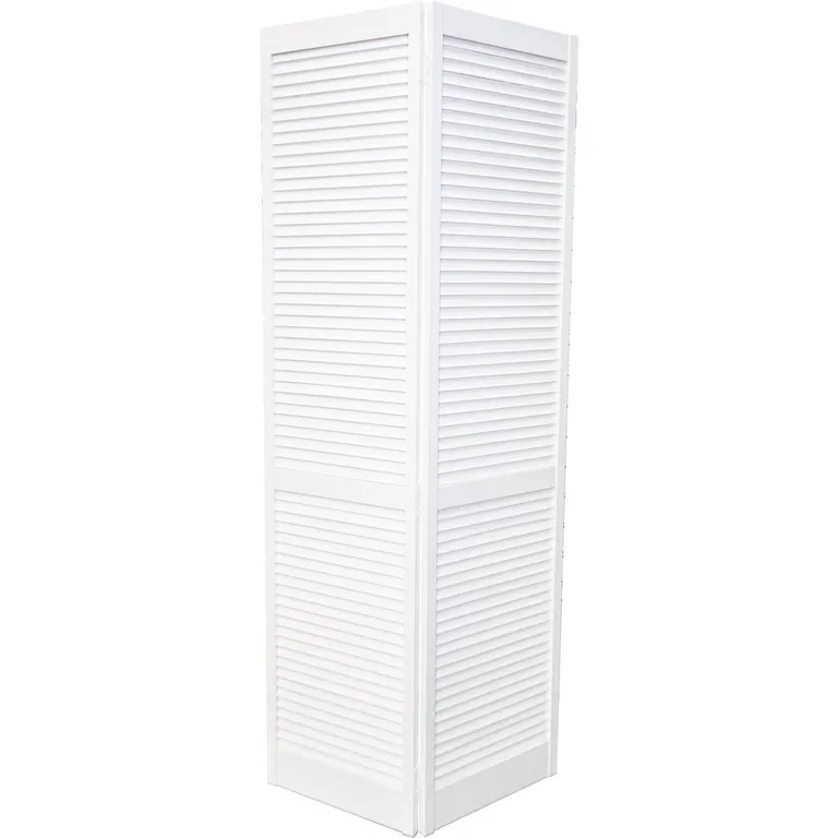 Puerta Bifold Closet Pino Celosía Blanca 61X200 Cm
