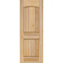HOLZTEK - Puerta Exterior Madera pino oregón 90x220 cm Modelo 600 Natural