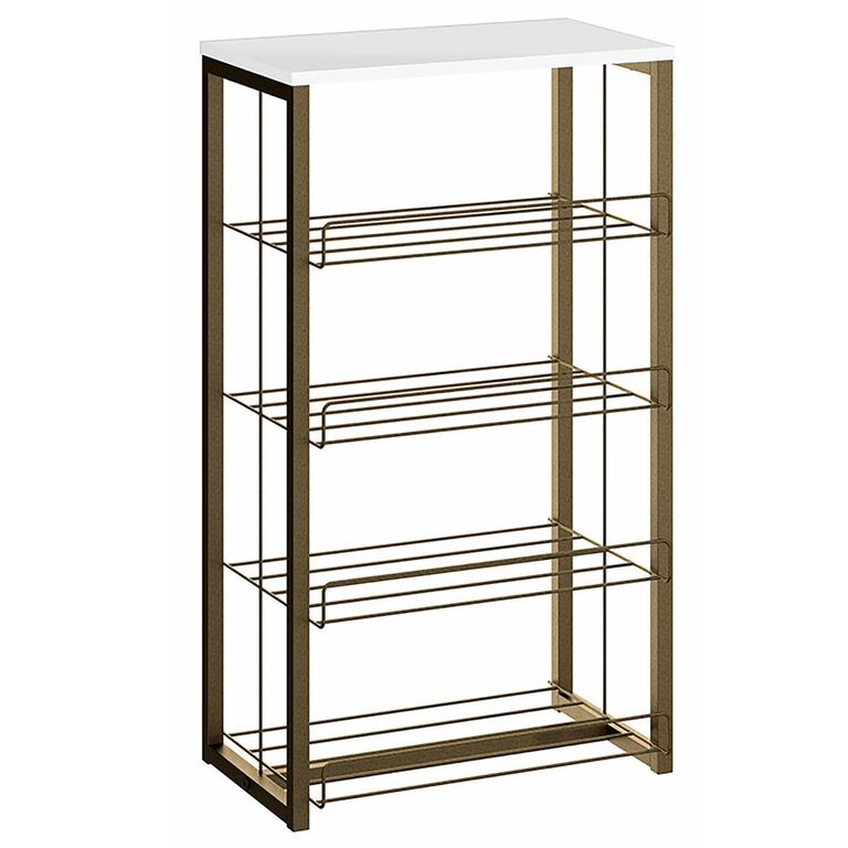 Estante Bloe MDP 4 Nivel(es) 48x85x32 cm Blanco