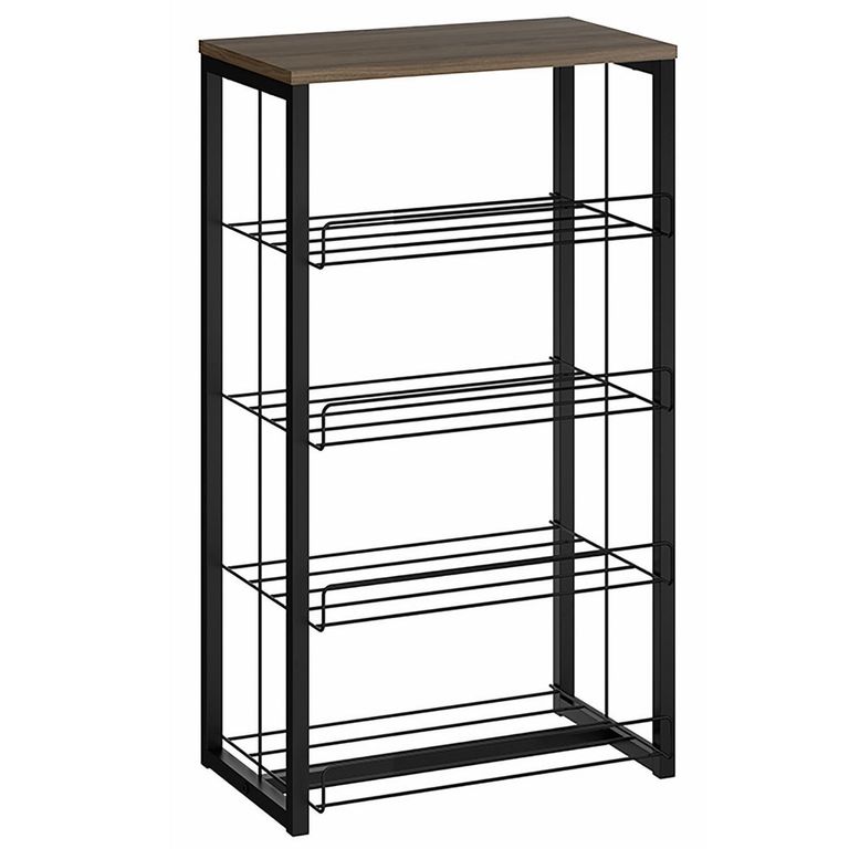 Estante MDP 4 Nivel(es) 48x85x32 cm Legno/Negro