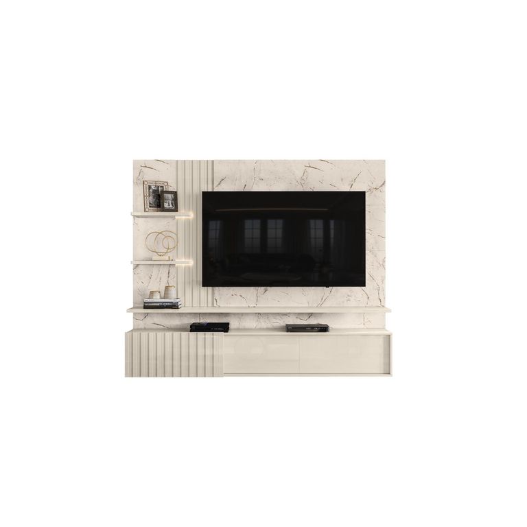 Home TV 65 " Atena Blanco 200x167.5x35 cm