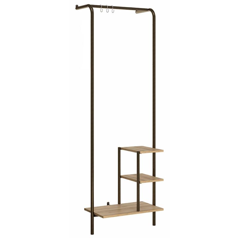 Estante Connect MDP 3 Nivel(es) 60x181x44 cm Café