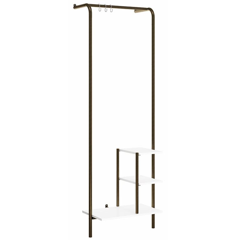 Estante Connect MDP 3 Nivel(es) 60x181x44 cm Oro Envejecido