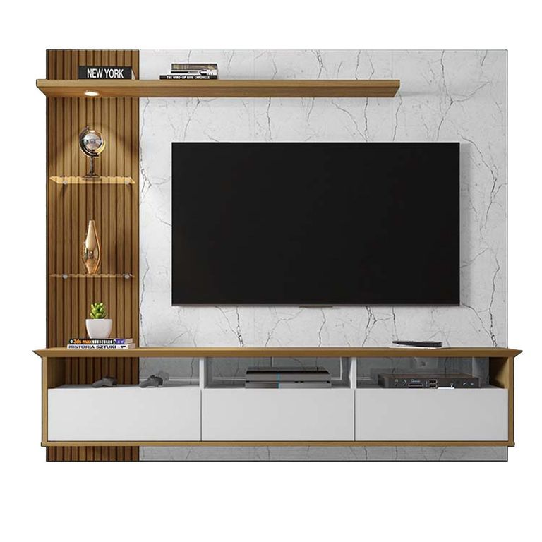 Panel Rack TV 60 " Trend Blanco 180x161x33 cm