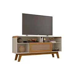 HOGA - Rack TV 55 " Lazuli Blanco Invierno 136x64x36 cm