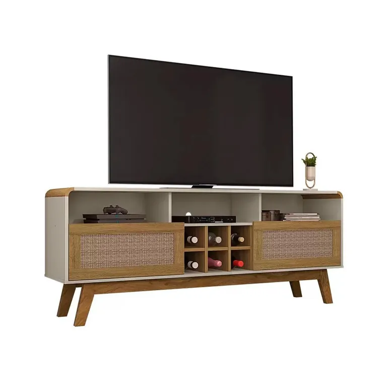 Rack TV 65 " Larimar Blanco invierno 108x64x36 cm